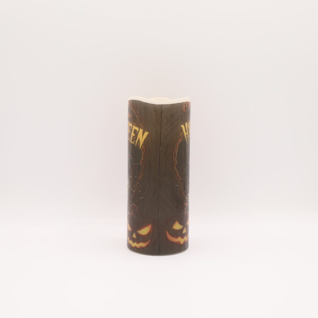 Spooky Scarecrow Halloween Flameless Candle - Image 5