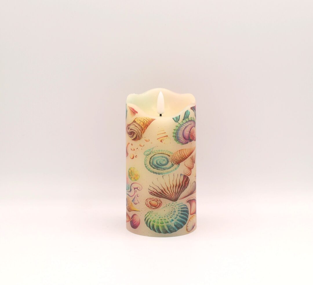 Beach Seashell Flameless Candle - Image 7