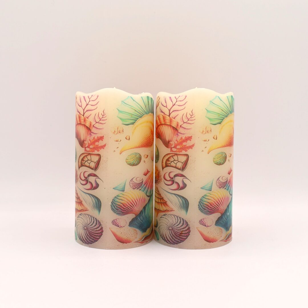 Beach Seashell Flameless Candle - Image 6