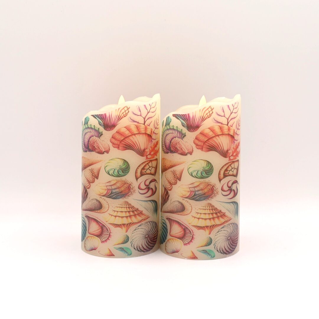Beach Seashell Flameless Candle - Image 2