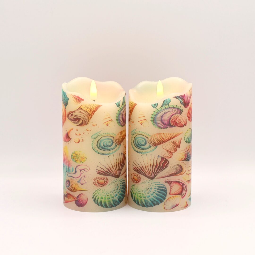 Beach Seashell Flameless Candle - Image 4