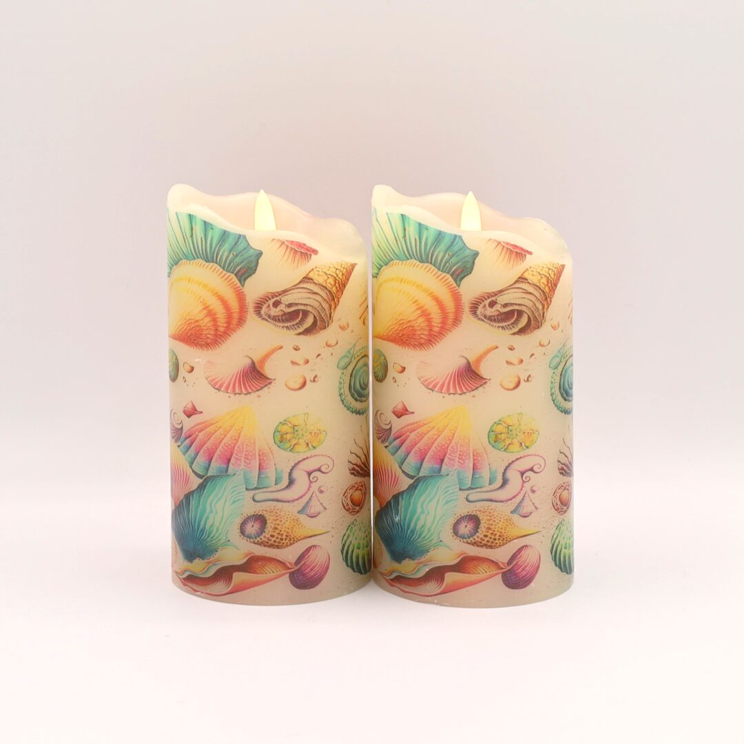 Beach Seashell Flameless Candle - Image 5
