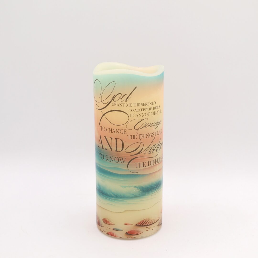 Serenity Prayer Flameless Candle