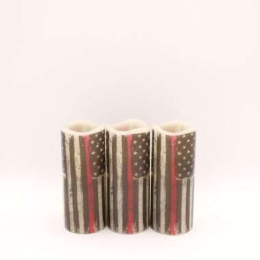 Patriotic American Flag Flameless Candle