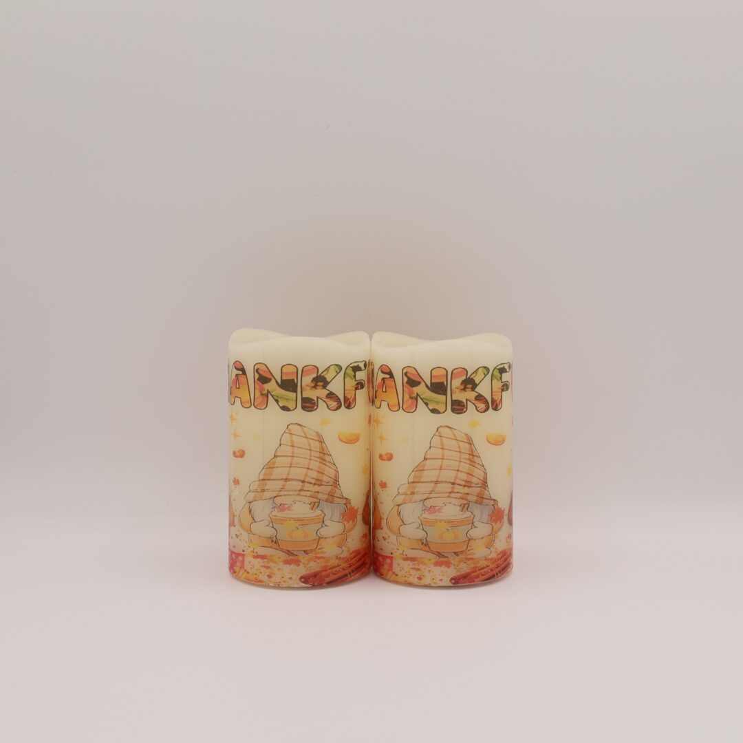 Thankful Gnome Flameless Candle - Image 3