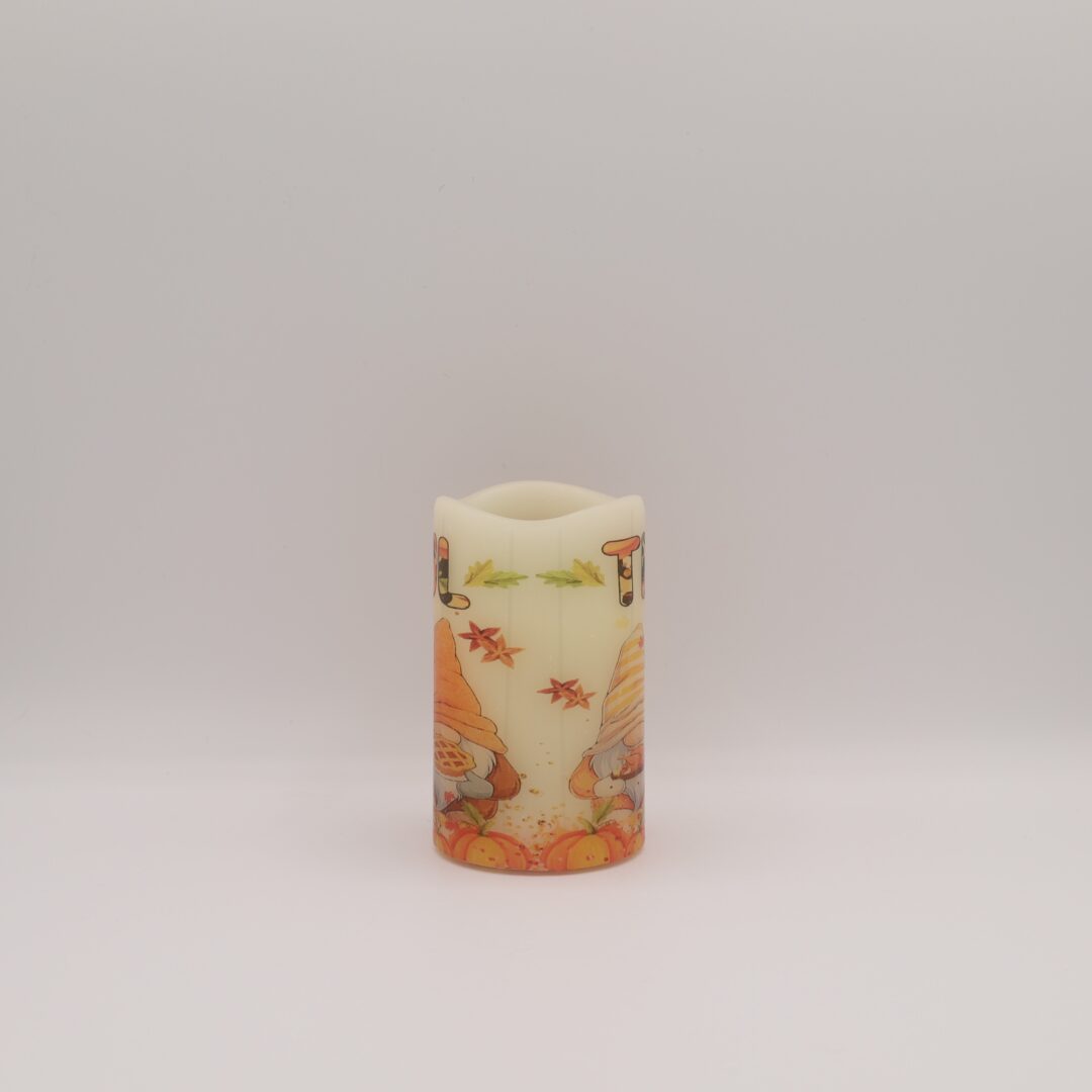 Thankful Gnome Flameless Candle - Image 5