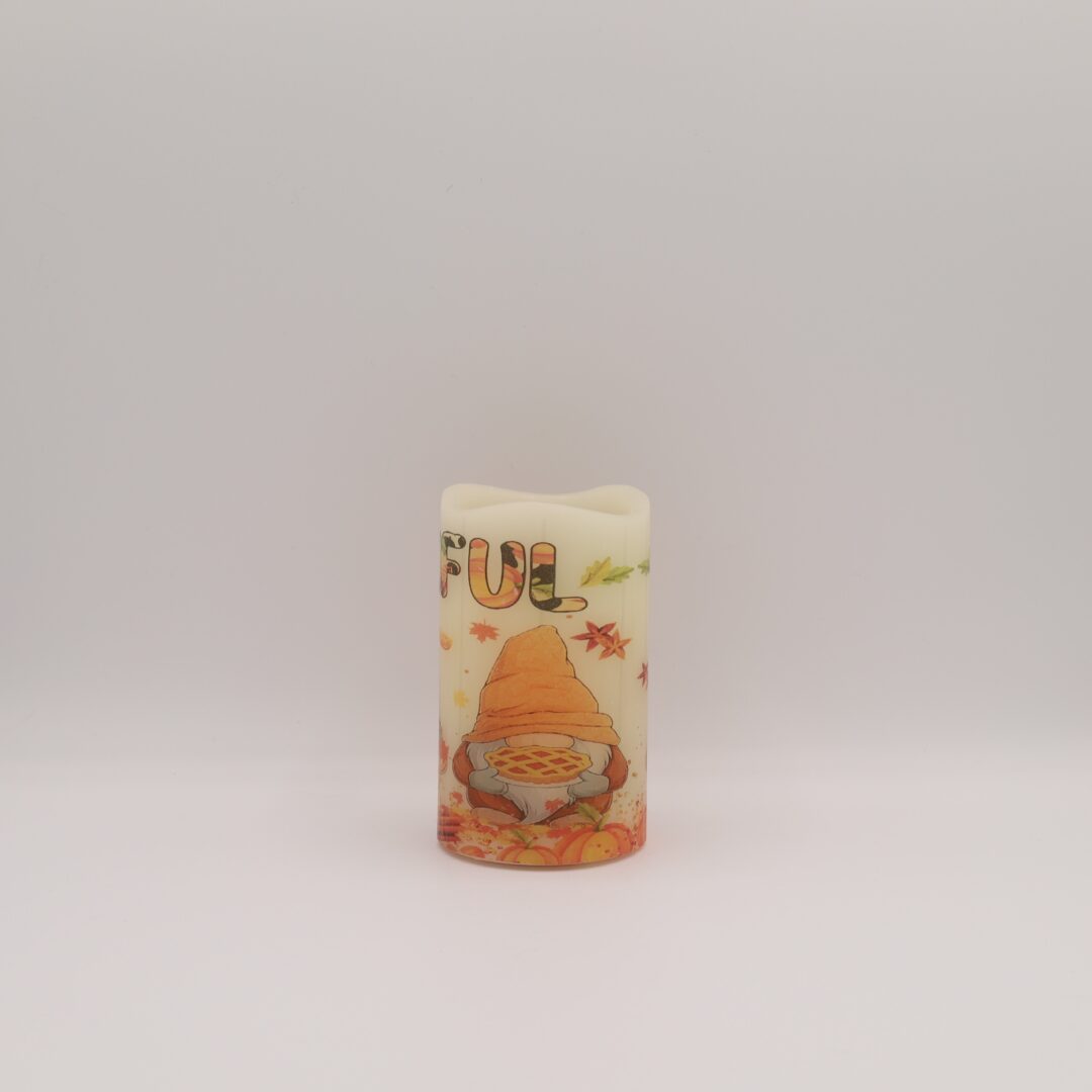 Thankful Gnome Flameless Candle - Image 6