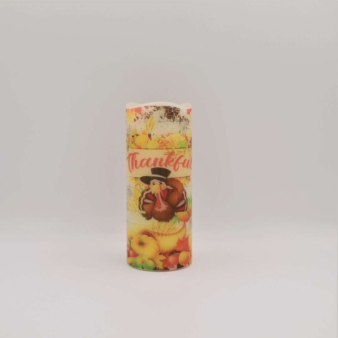 Thankful Turkey Flameless Candle - Image 4