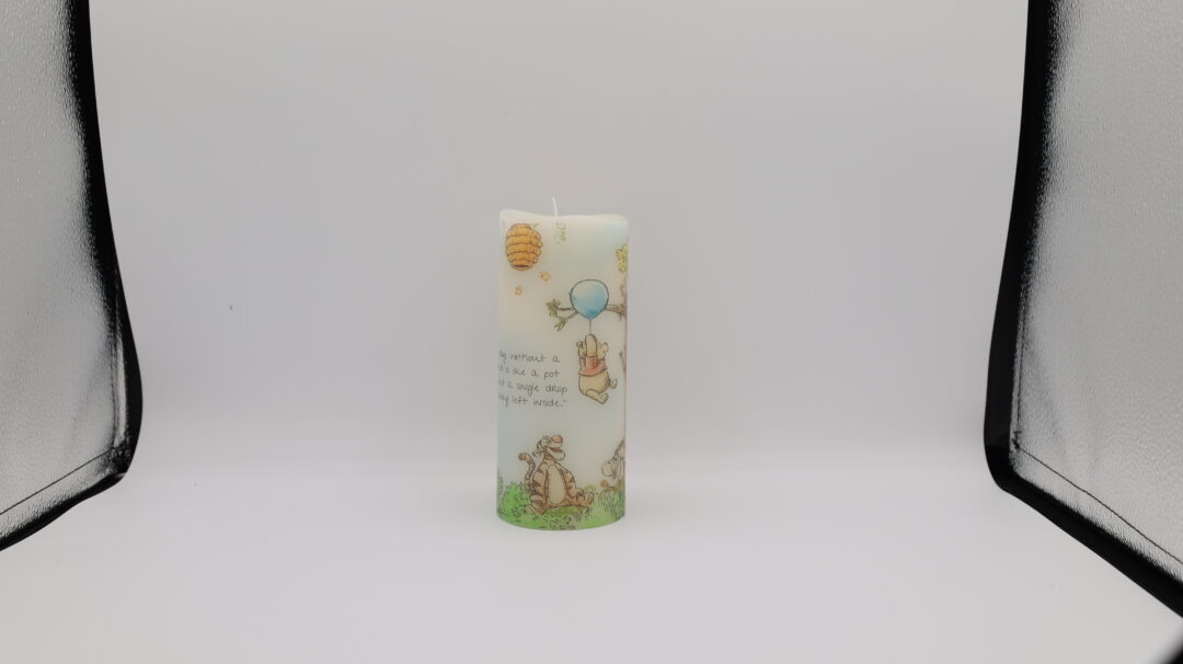 Winnie the Pooh Tall Blue Balloon Flameless Candle - Image 8