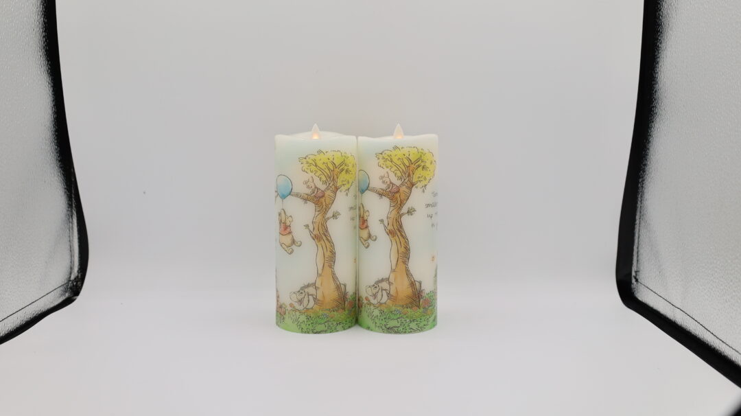 Winnie the Pooh Tall Blue Balloon Flameless Candle - Image 12