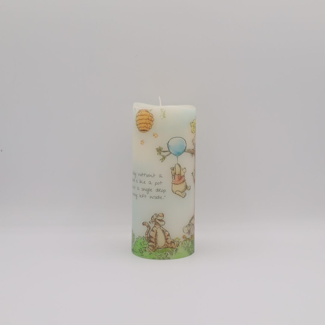 Winnie the Pooh Tall Blue Balloon Flameless Candle - Image 9