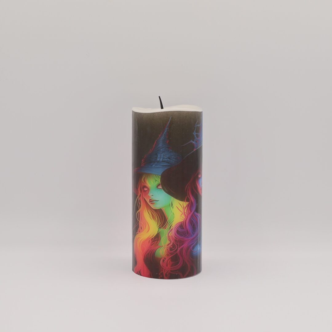 3 Neon Witches Flameless Candle - Image 4