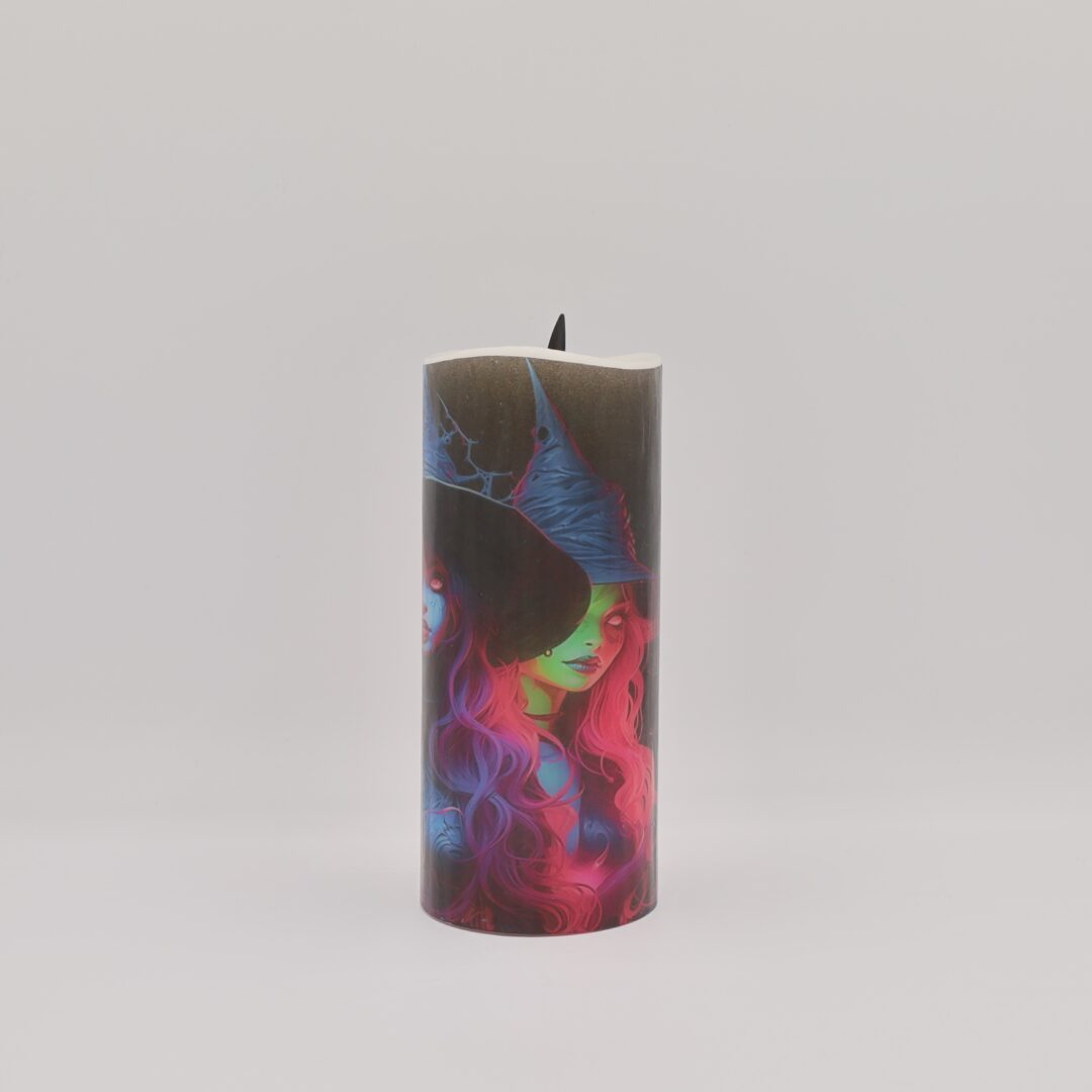 3 Neon Witches Flameless Candle - Image 6