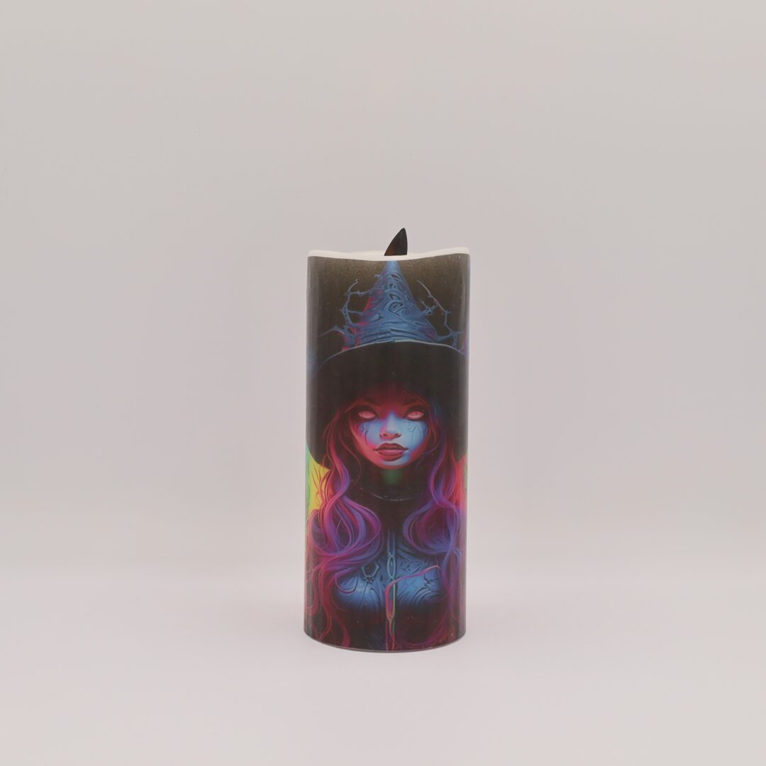 3 Neon Witches Flameless Candle - Image 7